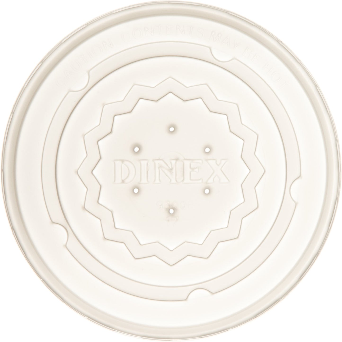 Dinex DX9300B7000 4.5" White Tropez Bowl Lid (1000/cs)