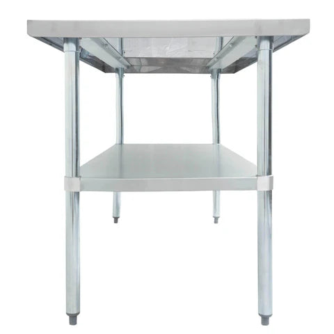 Thorinox DSST-2424-GS 24"x24" Stainless Steel Work Table with Galvanized Steel Undershelf & Legs