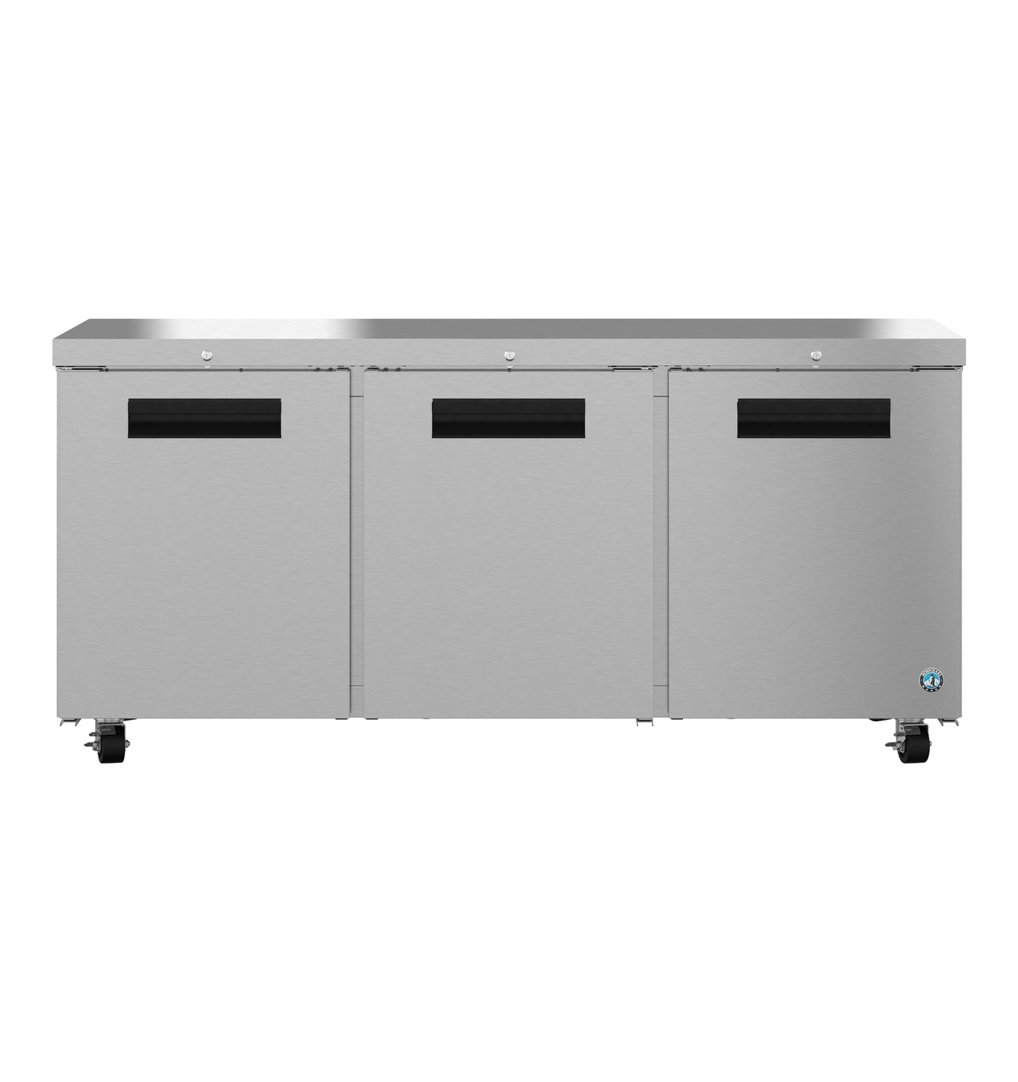Hoshizaki UR72B-01 Three Section Stainless Door with Lock Undercounter Refrigerator