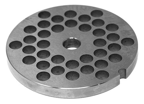 Omcan 11231 #32 One Notch/Round European Style Stainless Steel Hubless Plate, 10mm (3/8")
