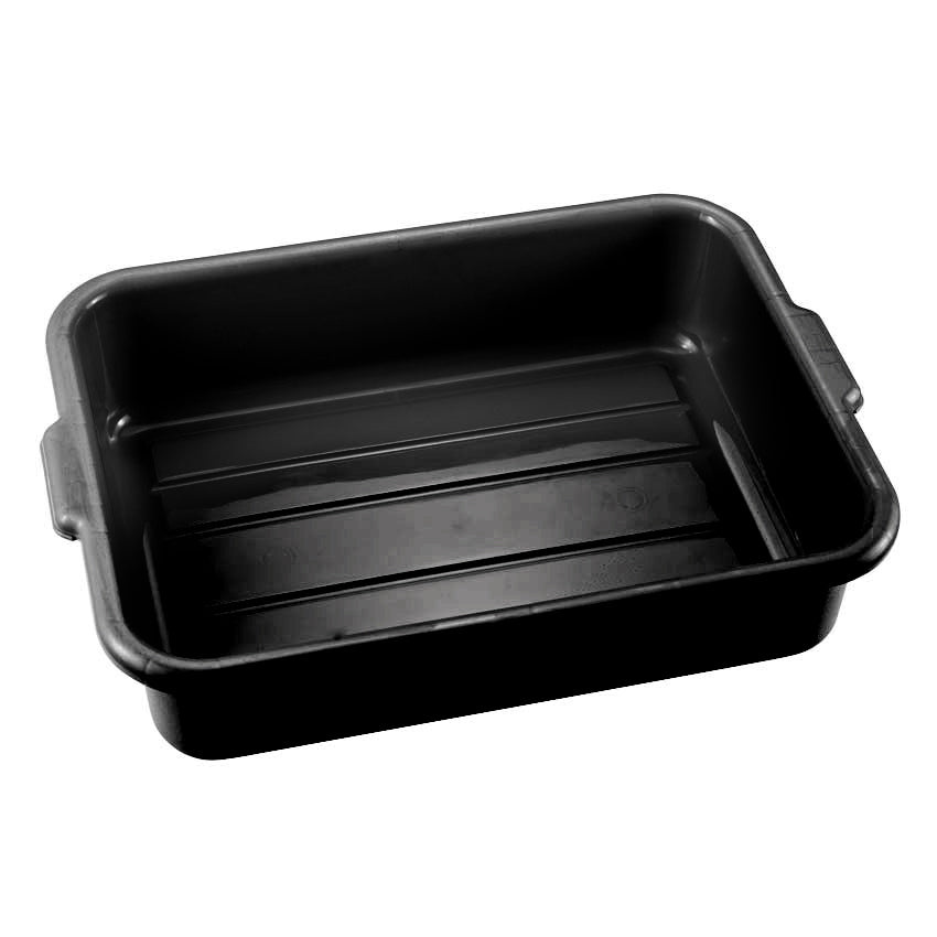 Omcan 81000 21.5" x 15.5" x 5" Polypropylene Standard Black Bus Box
