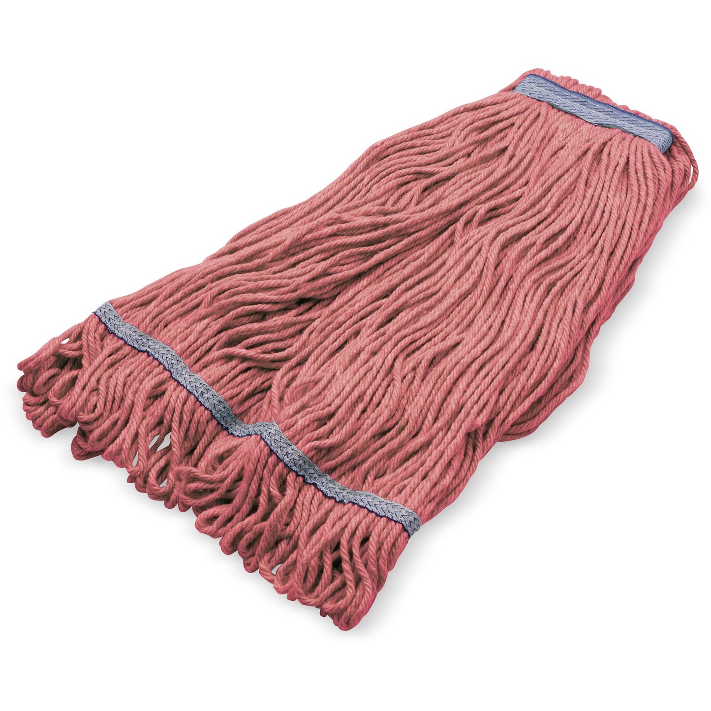 Carlisle 36942905 X-Large Red Acrylic Fiber 4 Ply Looped End Mop w/ Blue Band