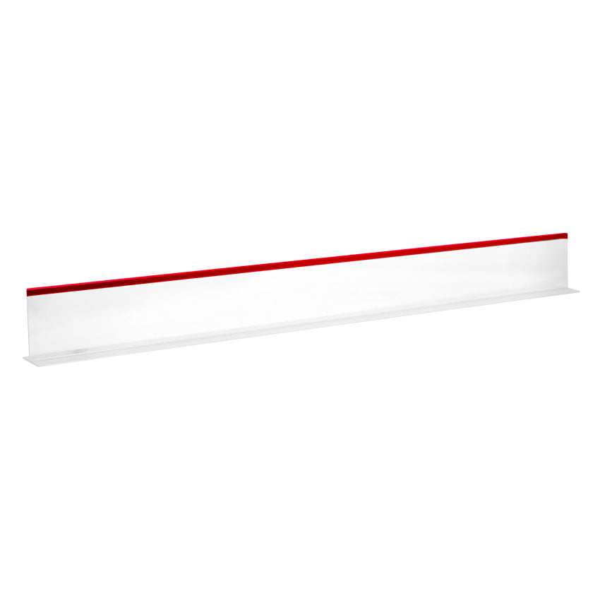 Omcan 10777 3" x 30" Clear Divider with Red Beading