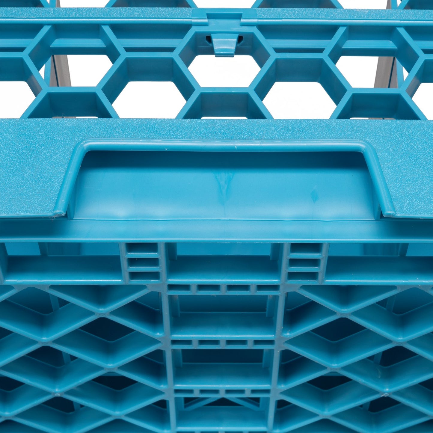 Carlisle RG9-114 Carlisle Blue 9-Compartment Polypropylene OptiClean Divided Glass Rack with 1 Extender 5.56"