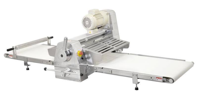 Omcan 42154 Stainless Steel Tabletop Dough Sheeter with 88-inch Conveyor Length