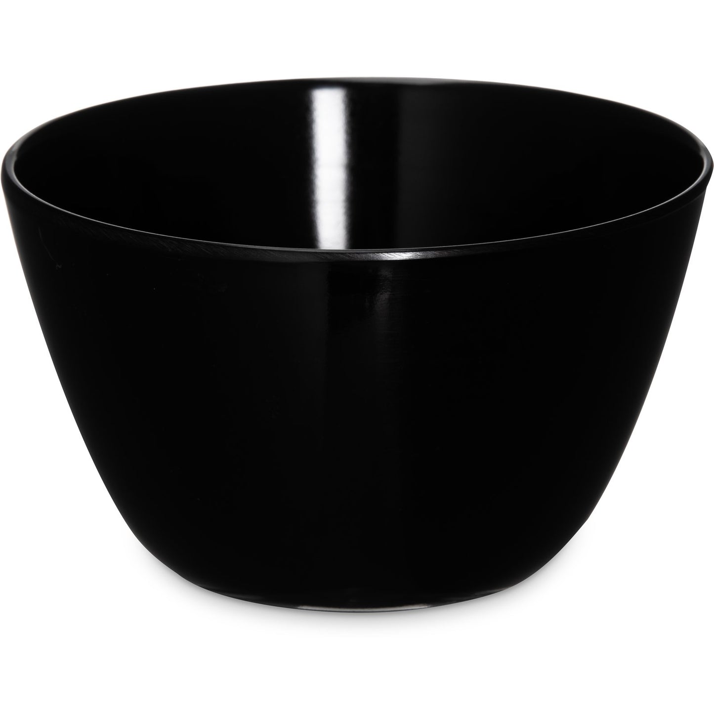Carlisle KL35003 8 oz Black Kingline Melamine Bouillon Cup Bowl