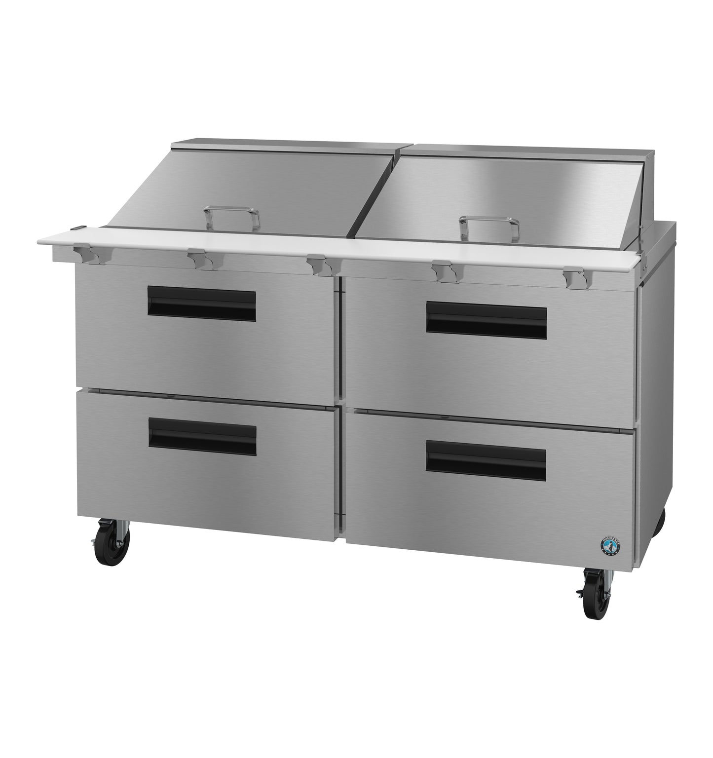 Hoshizaki SR60B-24MD4 Two Section Stainless Drawers Mega Top Prep Table Refrigerator