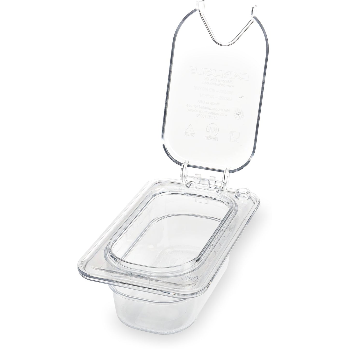 Carlisle 3068607 1/9 Size Clear Polycarbonate StorPlus Food Pan, 2.5" Deep