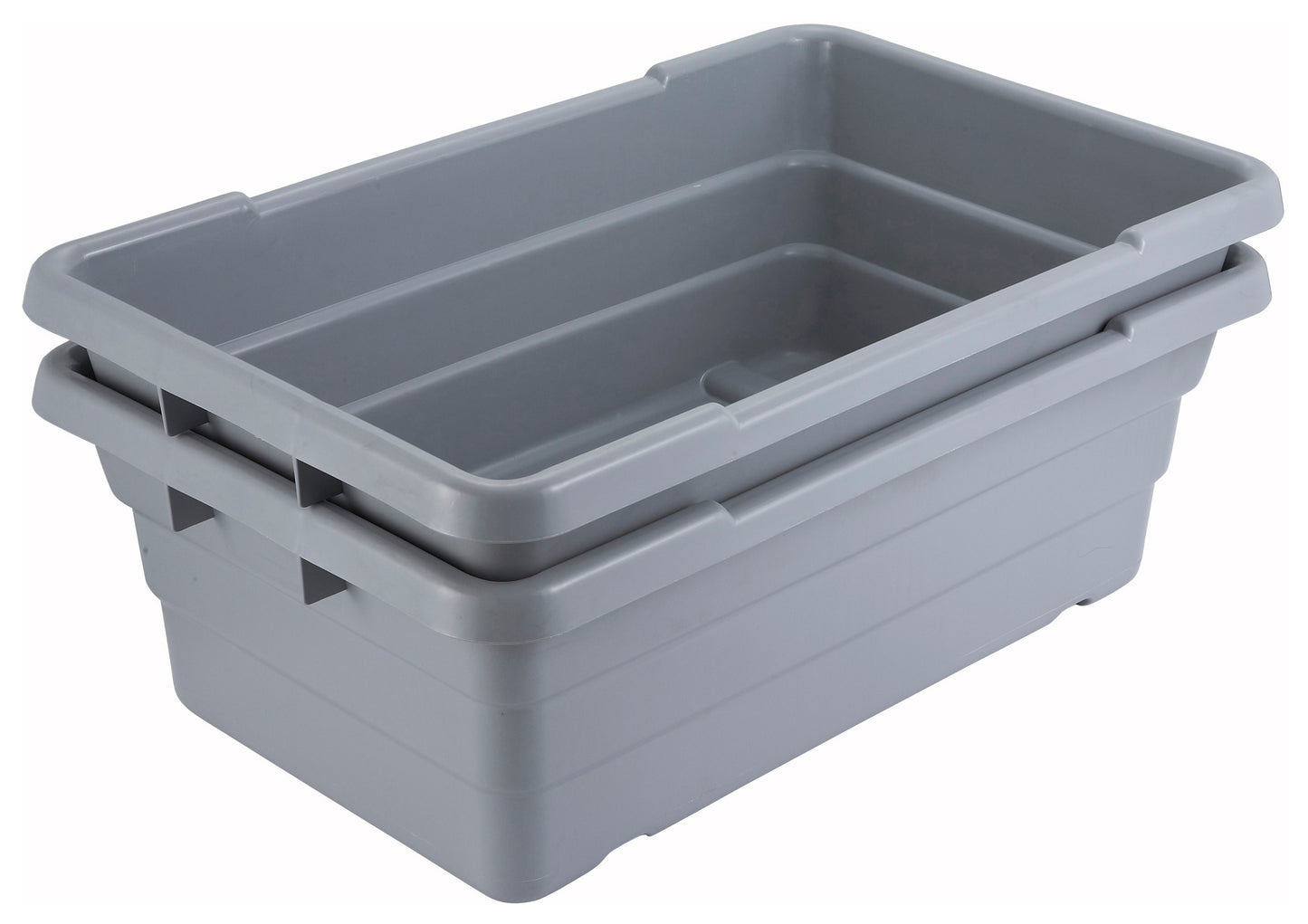 Winco PL-8 24" x 15" x 8" Gray Nesting Lug