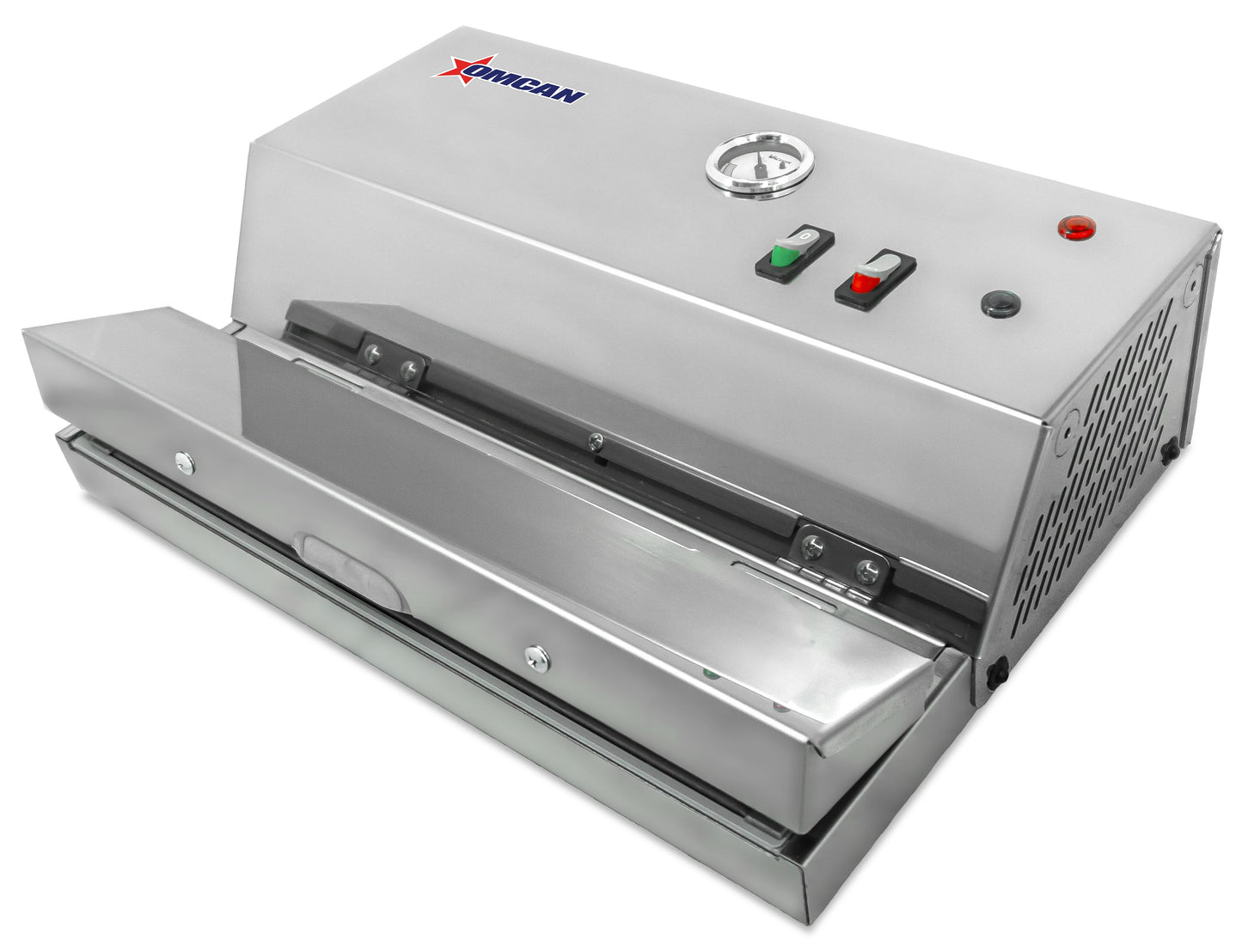 Omcan 47718 Automatic Heavy Duty Vacuum Packing Machine with 11.8 inch Seal Bar - Stainless Steel