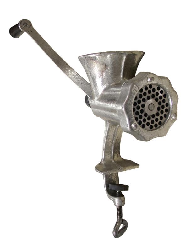 Omcan 21792 #10 Cast Iron ,Clamp Style Manual Hand Grinder