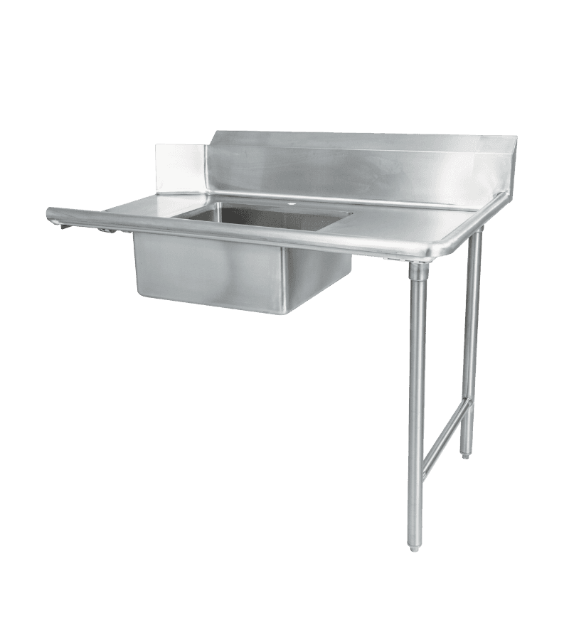 Thorinox TSDT-3030-RWM 30" x 36" Soiled Dish Table - Right - Stainless Steel Basket Included /2 Holes for Wall Mount Faucet