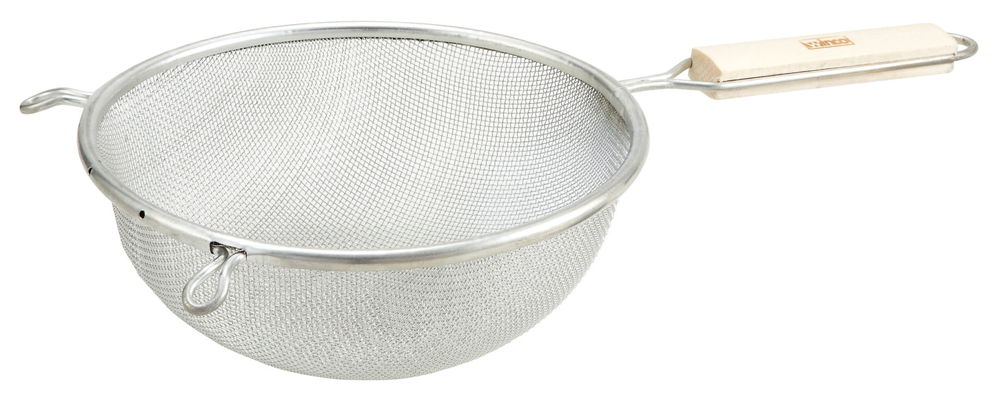 Winco MST-8S 8" Single Tin Mesh Strainer, Medium