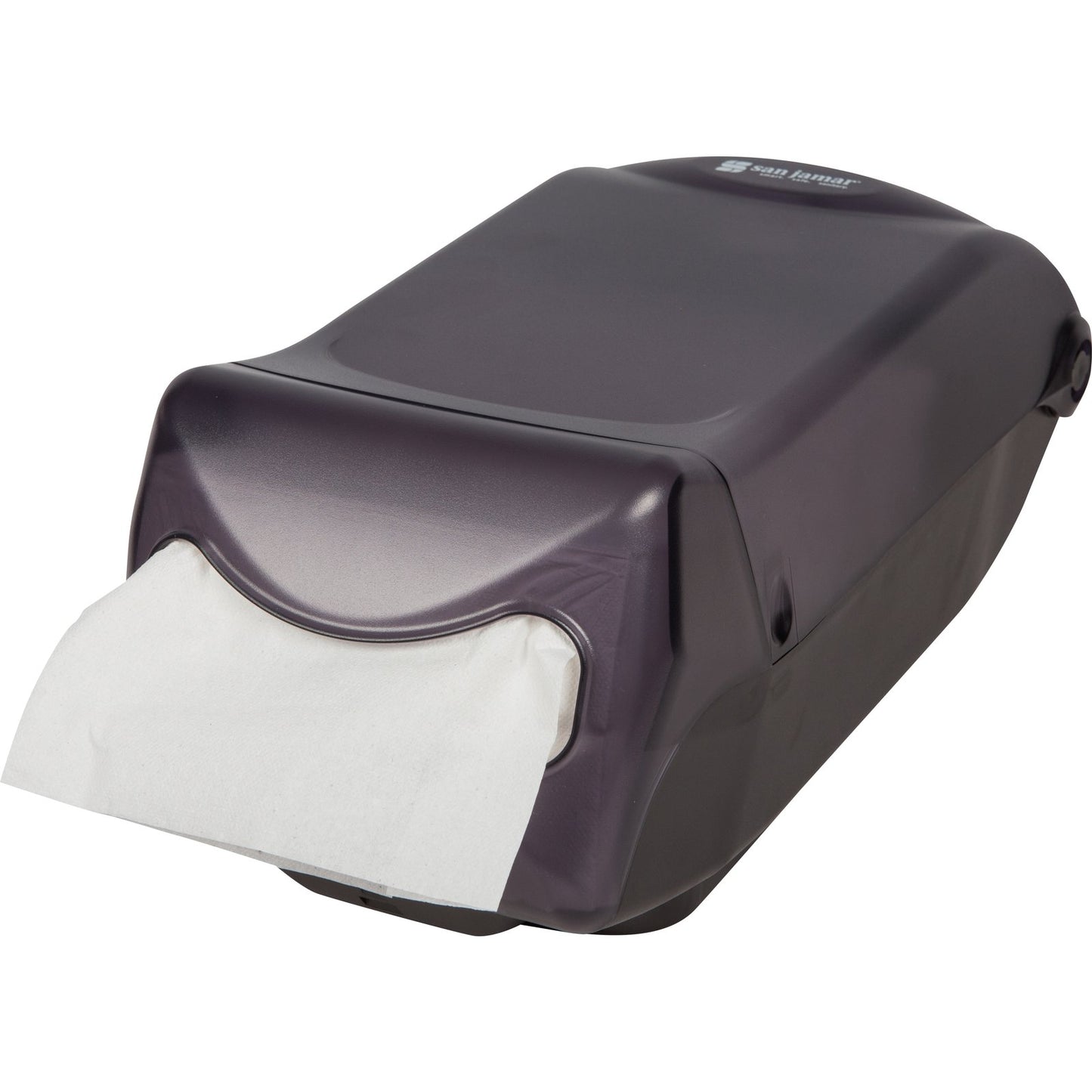 Carlisle H5003TBK 550 Napkin Black ABS Countertop Venue Napkin Dispenser, Interfold