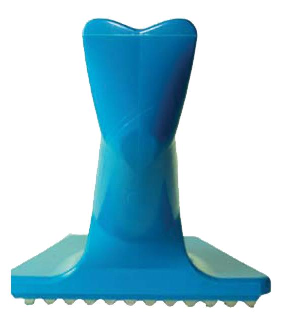 Omcan 18731 Heavy-Duty Blue Plastic Fish Scaler