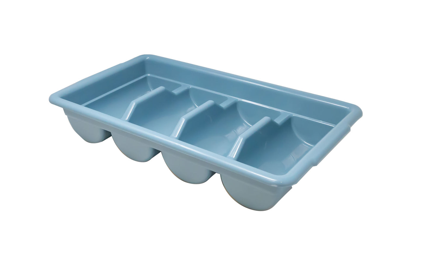 Omcan 40401 Gray 4-Compartment Cutlery Holder