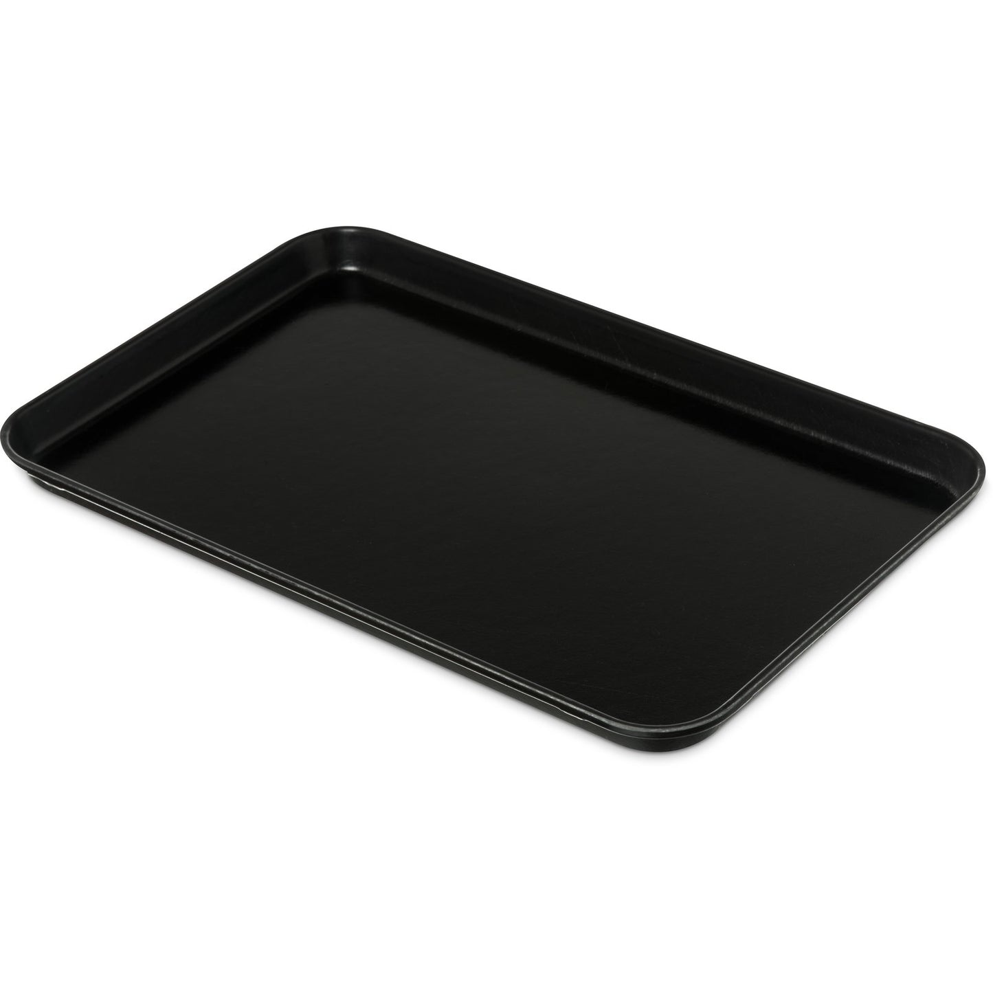 Carlisle 1218FMT309 17 3/4" x 11 7/16" x 3/4" Ebony Fiberglass Market Tray