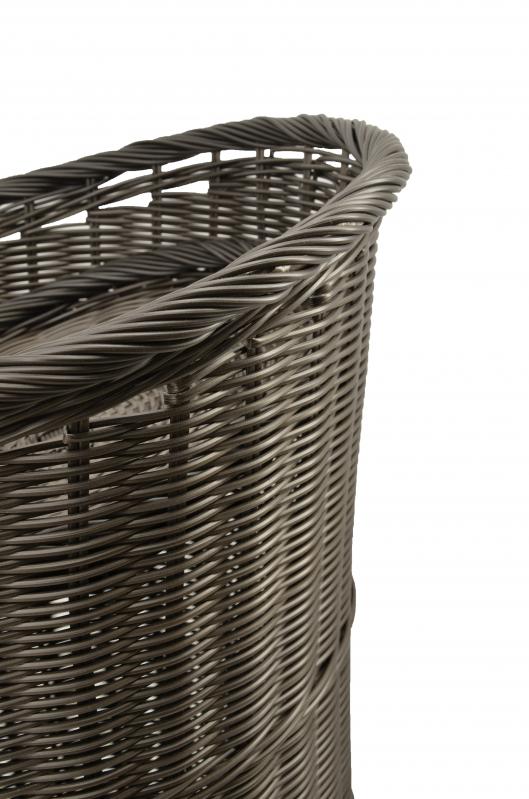 Omcan 41770 Brown Round Tapered Basket with Round Tray