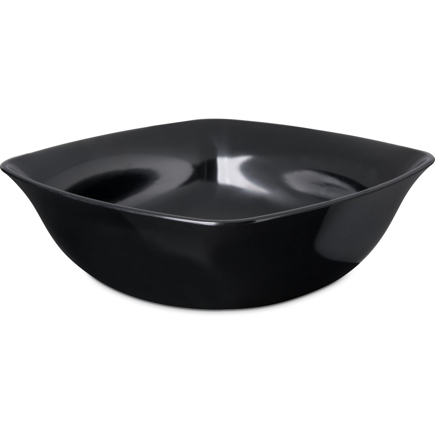 Carlisle 3336003 5 Qt 12" Black Square Melamine Flared Bowl