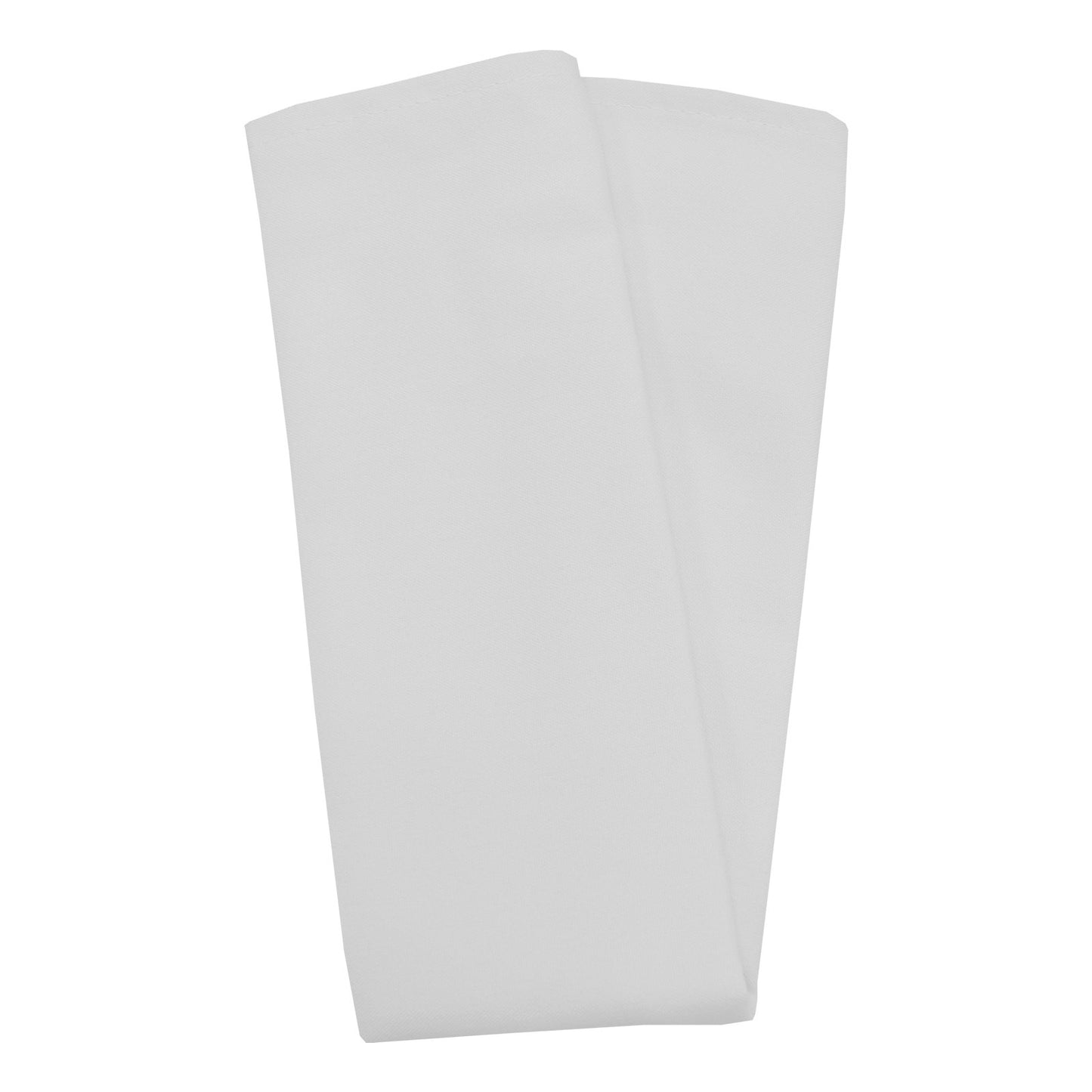 Snap Drape 54412020NH010 20" x 20" White Spun Poly Market Place Linens Napkin