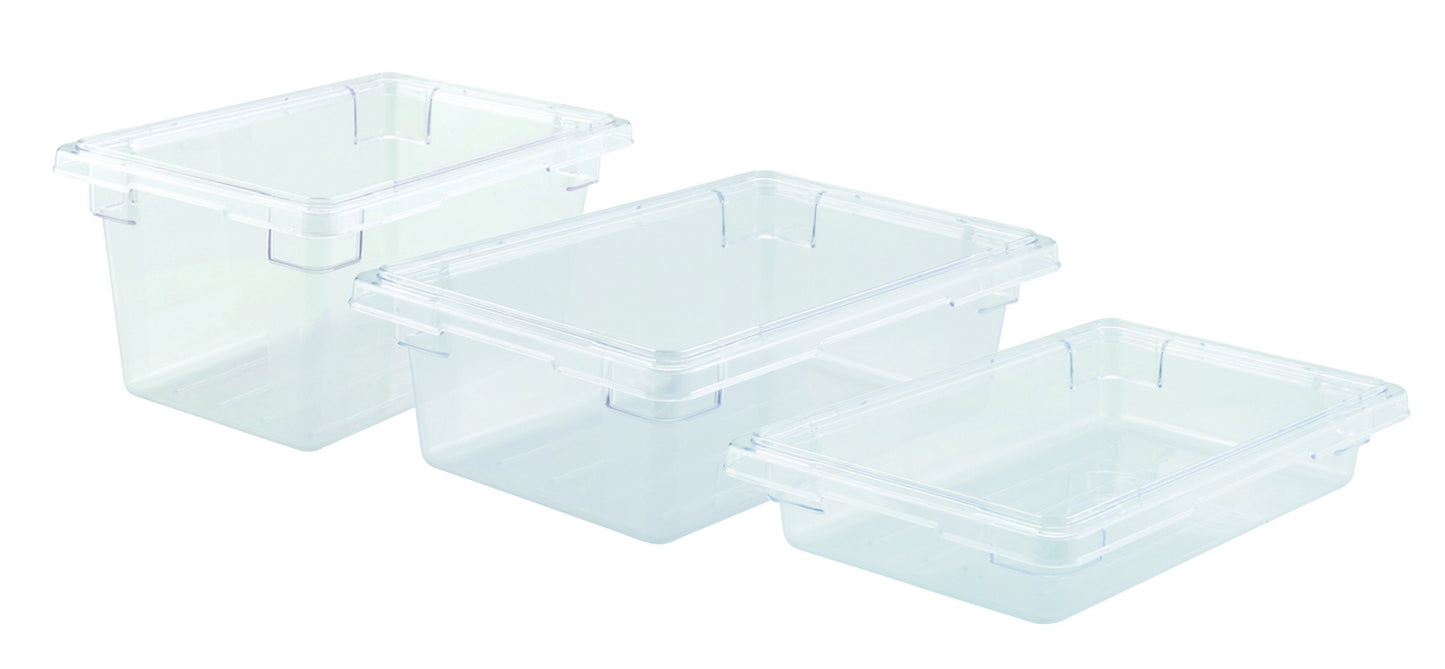 Winco PFSH-6 12" x 18" x 6" Clear Polycarbonate Food Storage Box