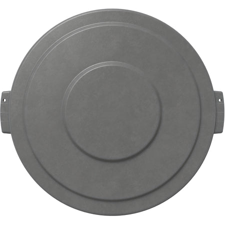 Sparta 84103323 32 Gallon Gray Round Polyethylene Bronco Waste Bin Trash Container Lid