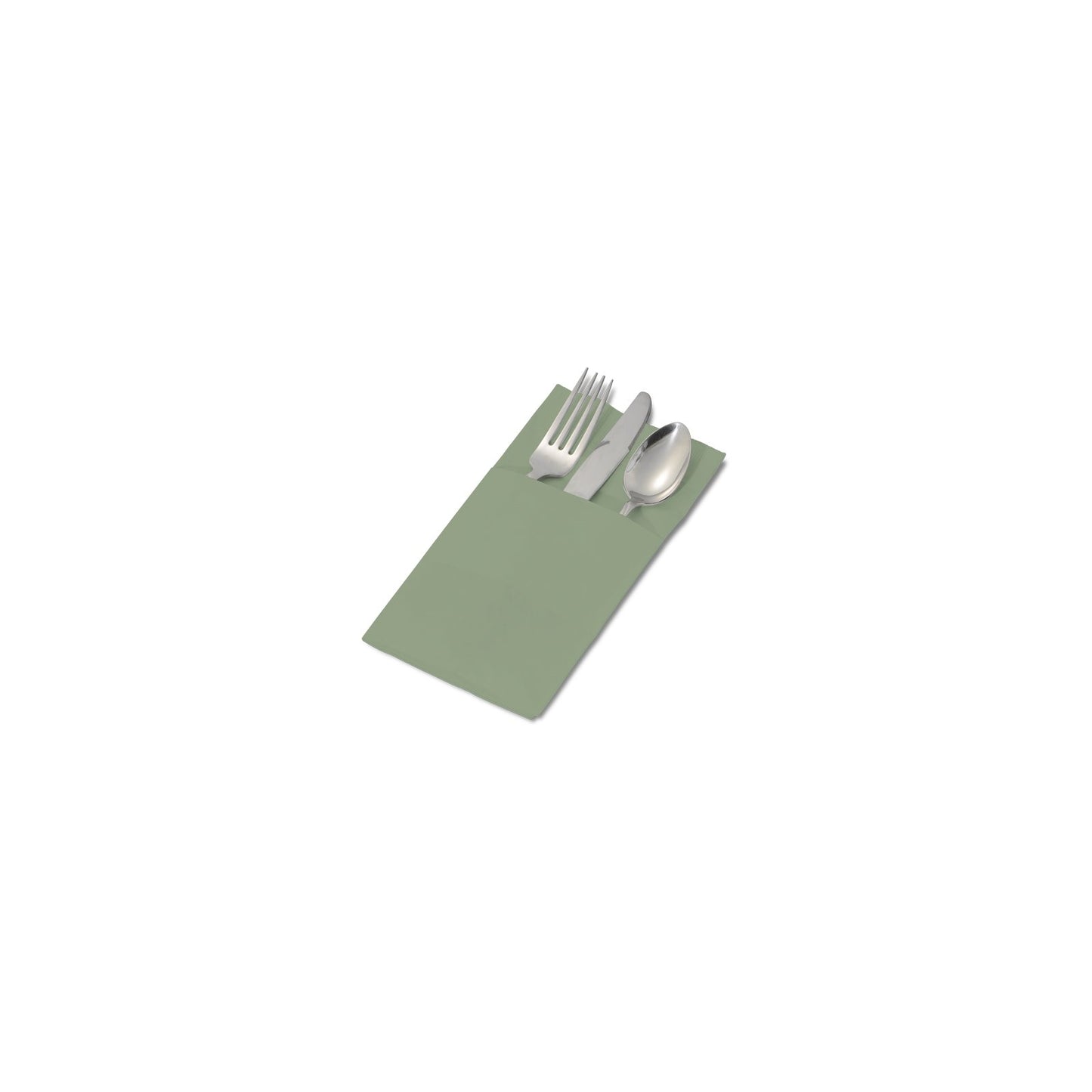 Dinex DX6999PF0184 17" x 17" White Sage Color Pocketfold Napkin
