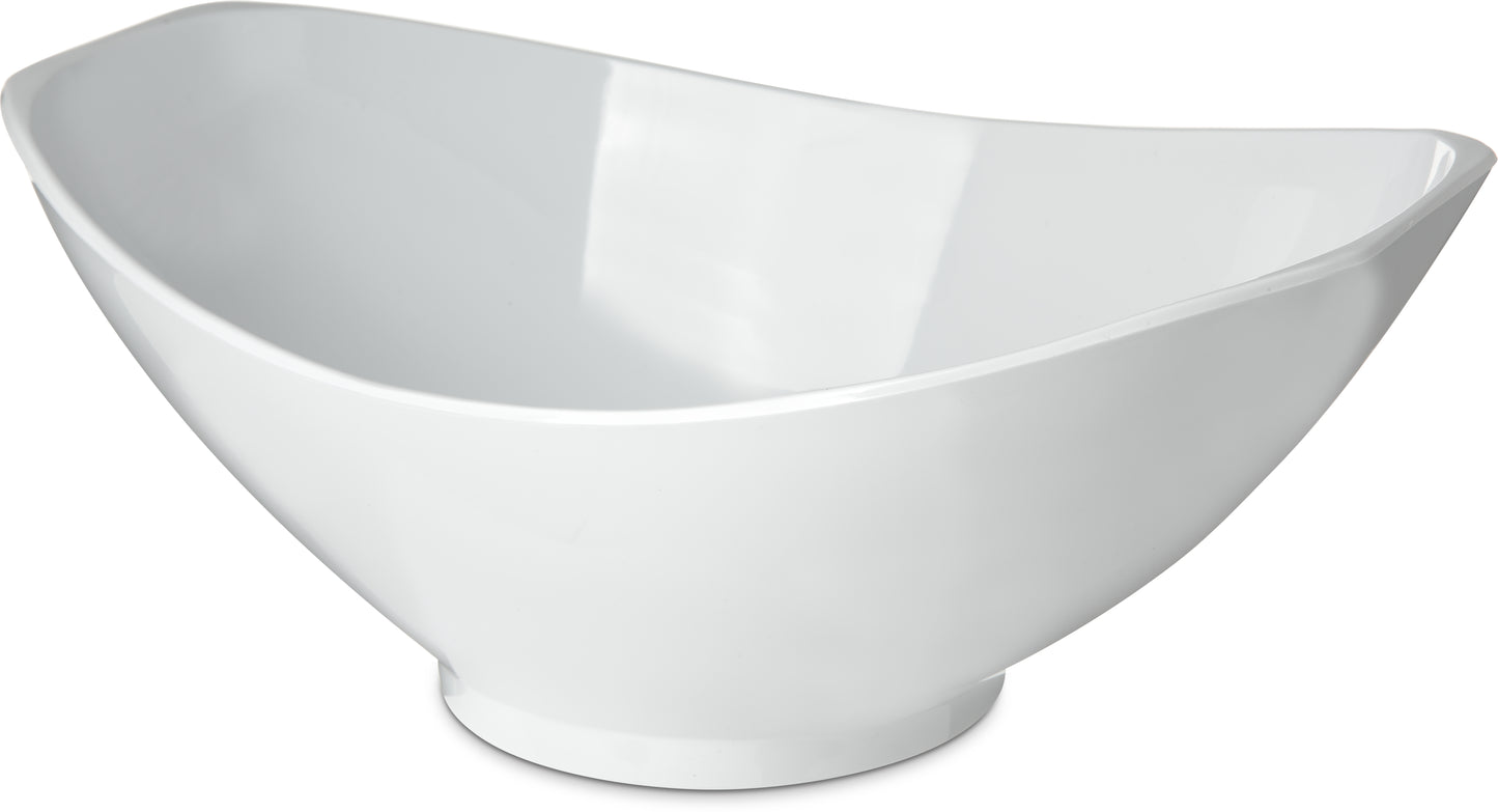 Carlisle 41102 13-3/4" x 9-3/8" White SAN Bowl