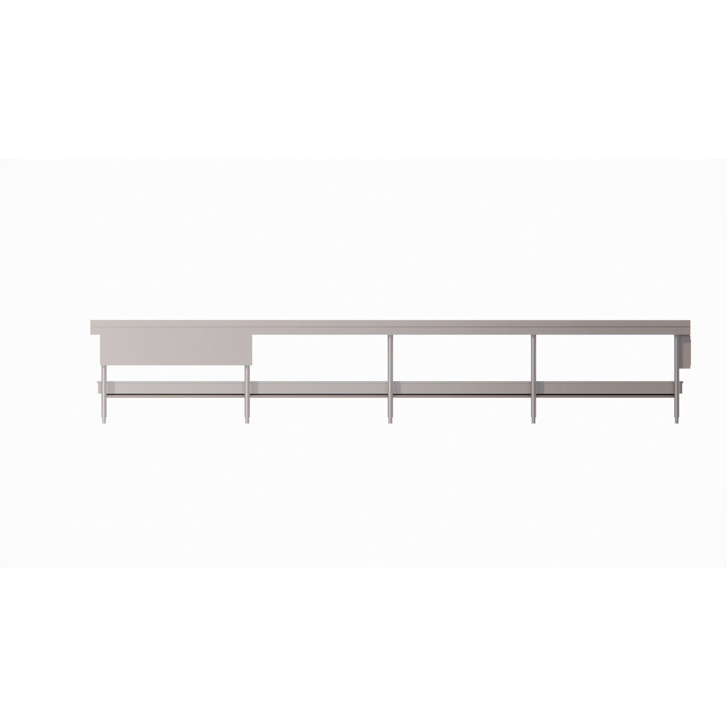 Dinex DXIESFB12 12' Stainless Steel Fabric Belt Conveyor