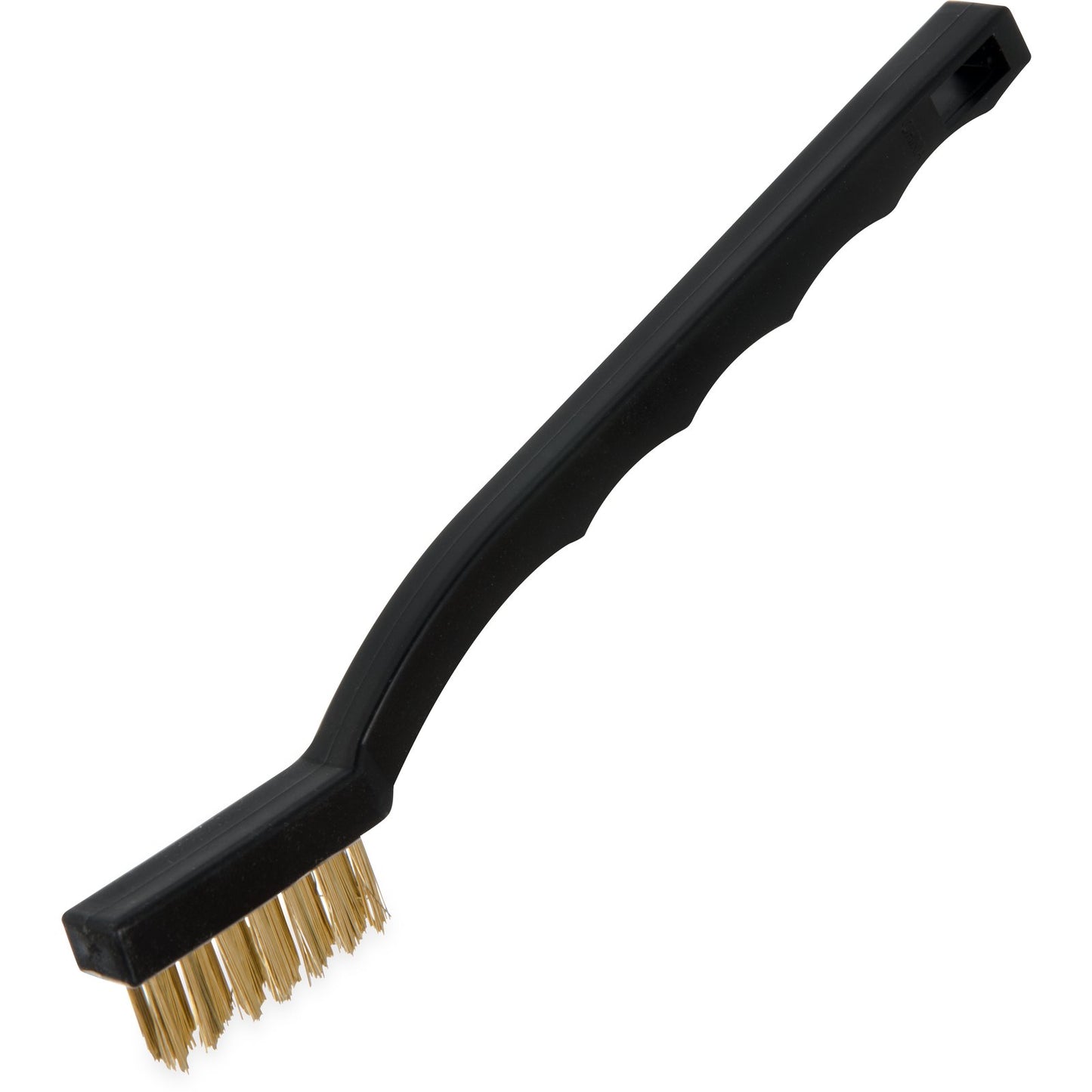 Carlisle 4127000 7" Black Flo-Pac Utility Brush with Brass Bristles