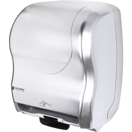 San Jamar T8370SS Silver ABS Summit Hybrid Electronic Roll Towel Dispenser