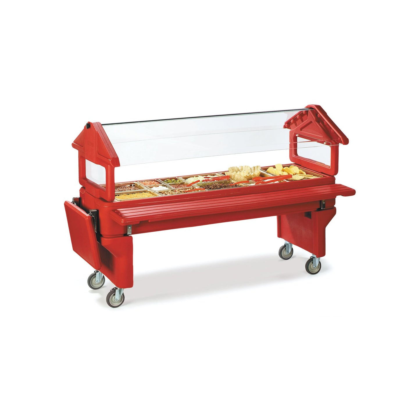 Carlisle 662505 16" x 20.5" Red Six Star End Shelf