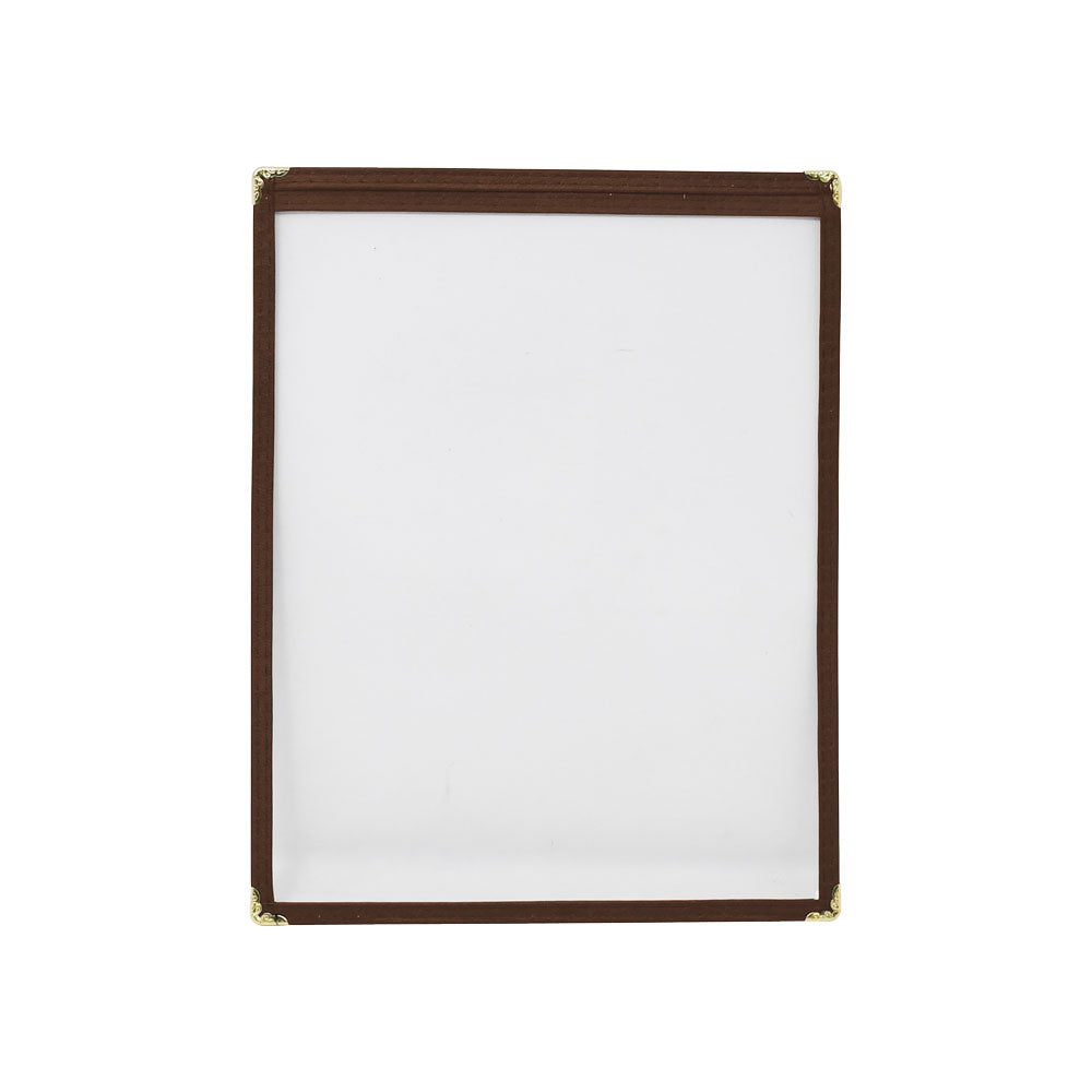 Omcan 39793 9 1/2" x 11 3/4" Brown Single Menu Holder