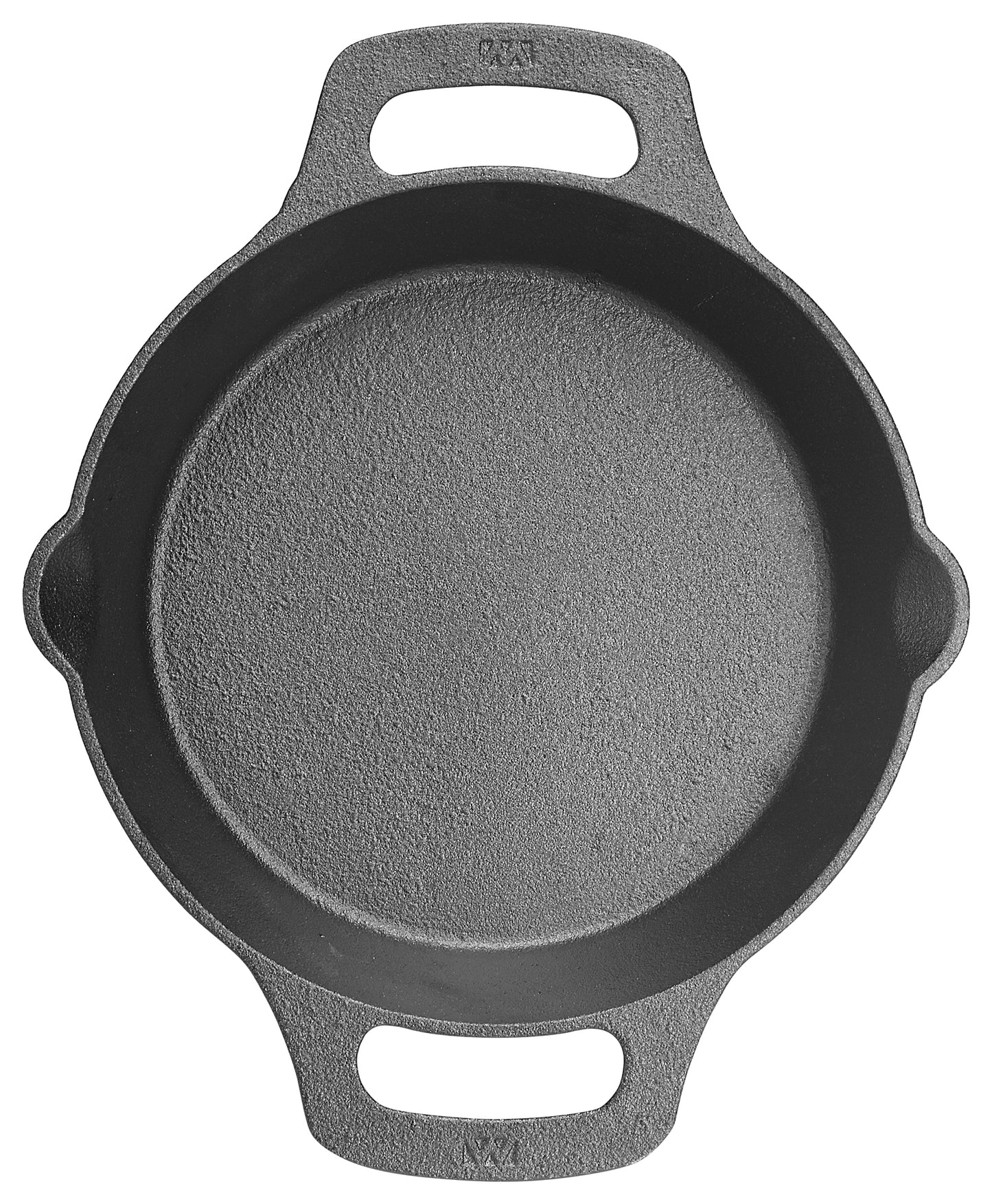 Winco CASD-8 Cast Iron Pre-Seasoned Induction Skillet with Dual Loop Handles