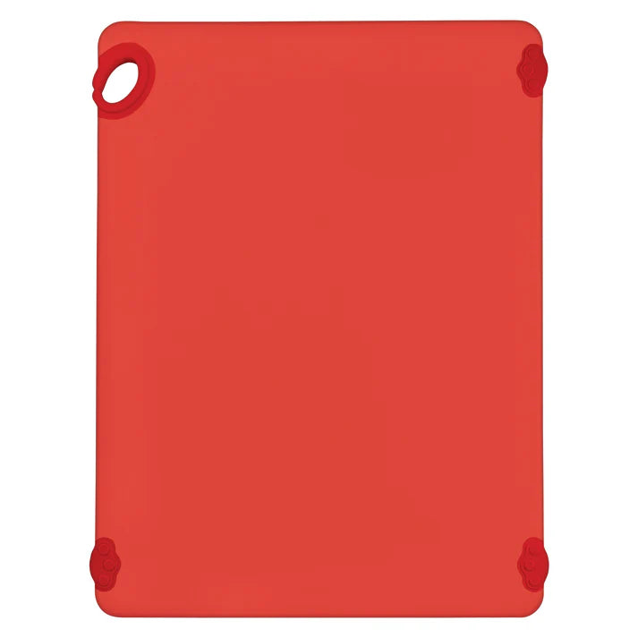 Winco CBK-1824RD 18" x 24" x 1/2" Red Cutting Board with Hook