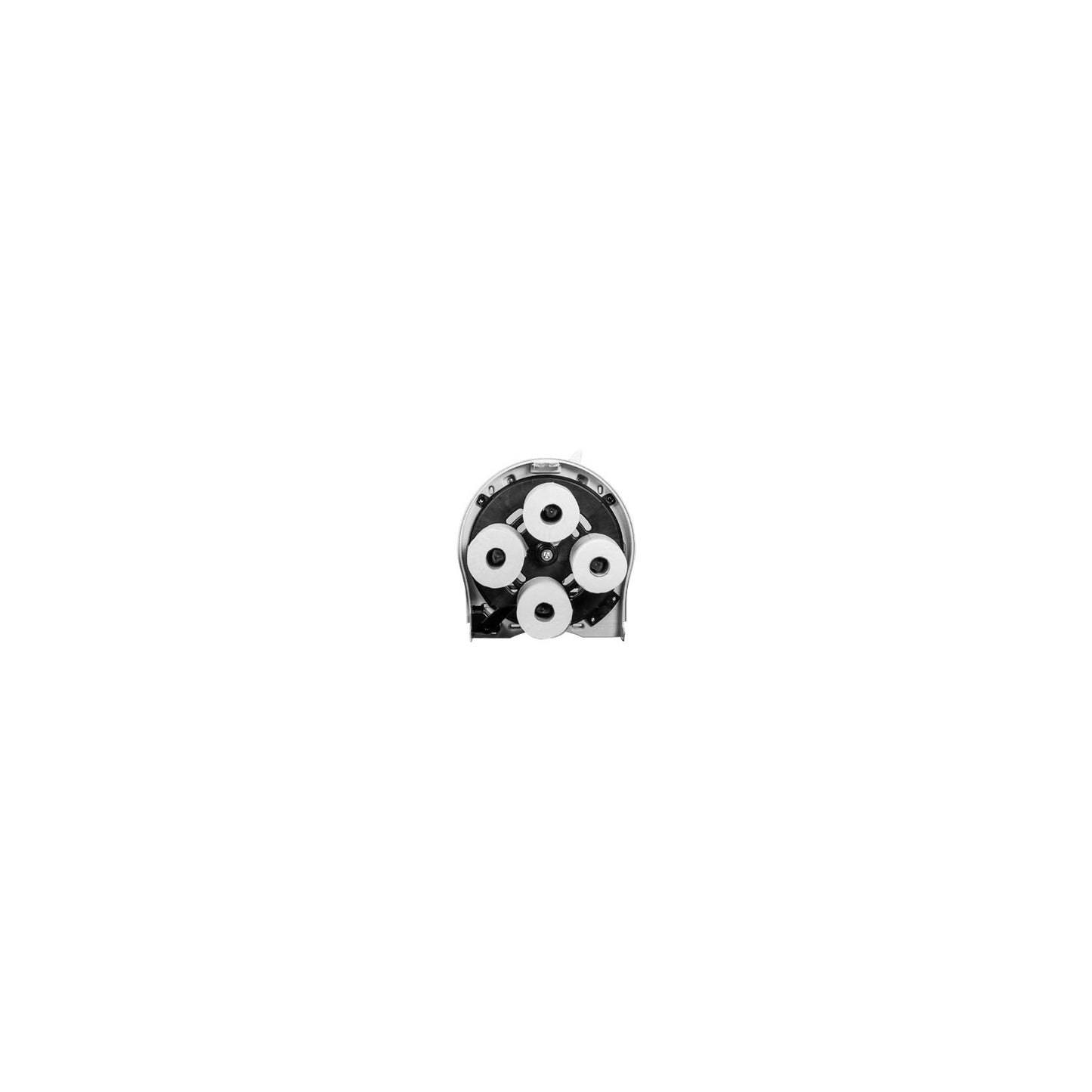 San Jamar R3900TBK Black Pearl High Impact Plastic Classic Carousel Tissue Dispenser, 4 standard 1.5" core rolls