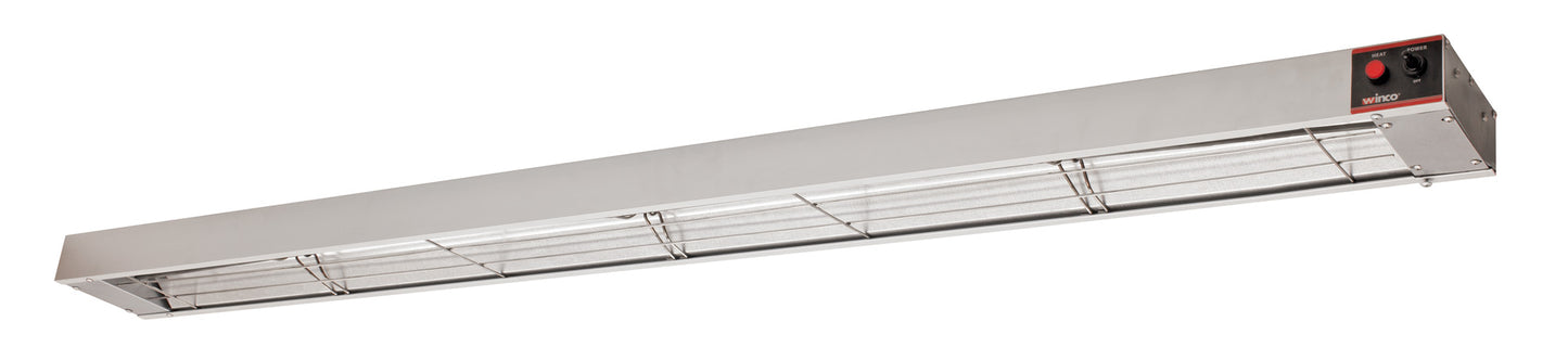 Winco ESH-72 72" Electric Strip Heater with Undermount Brackets 15A 1750W