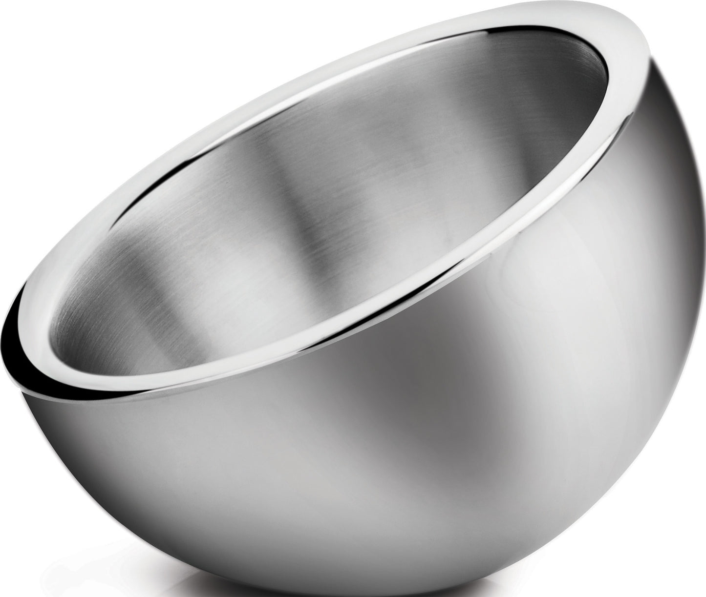 Winco DWAB-S 1-1/2 Qt. Stainless Steel Double Wall Insulated Angled Display Bowl