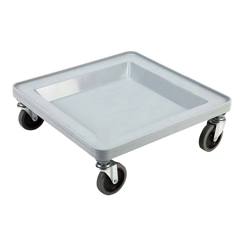 Omcan 44356 Gray Polypropylene Dish Rack Dolly without Handle
