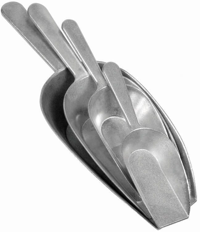 Winco ASFB-24 24oz. Aluminum Flat Bottom Scoop
