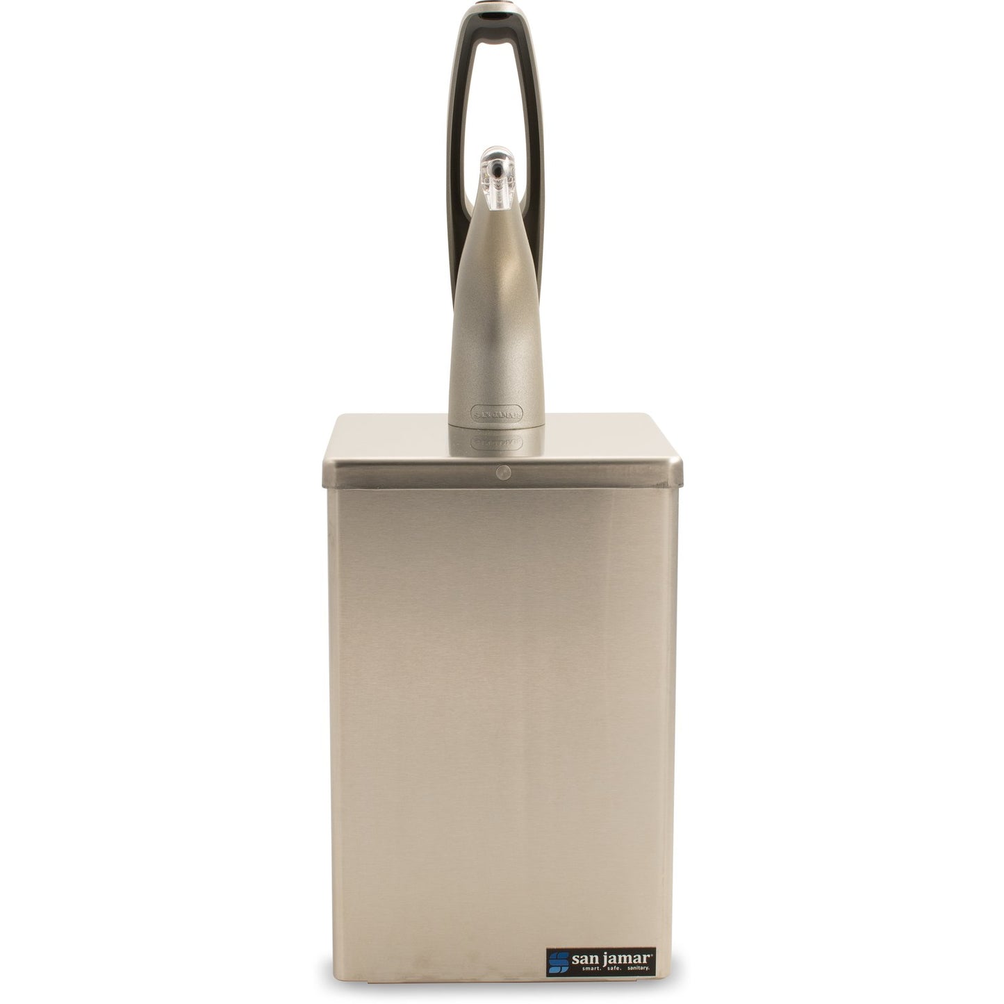 San Jamar P4800 Silver FrontLine Pump Countertop Box