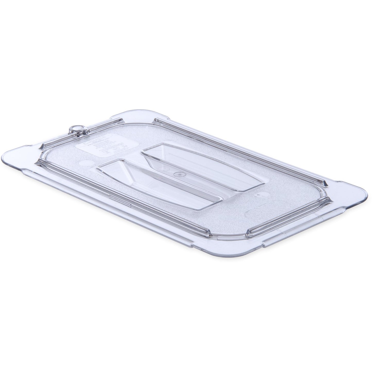 Carlisle 10290U07 1/4 Size Clear Polycarbonate StorPlus Handled Universal Lid