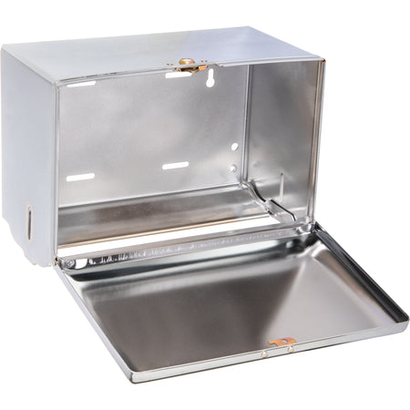 San Jamar T1800XC 500 Singlefold Chrome Plastic Towel Dispenser