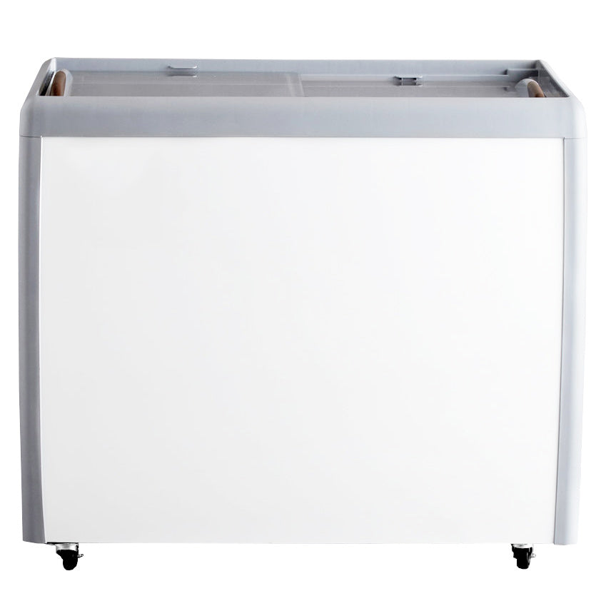 Omcan 46493 39-inch Ice Cream Display Chest Freezer with Flat Glass Top