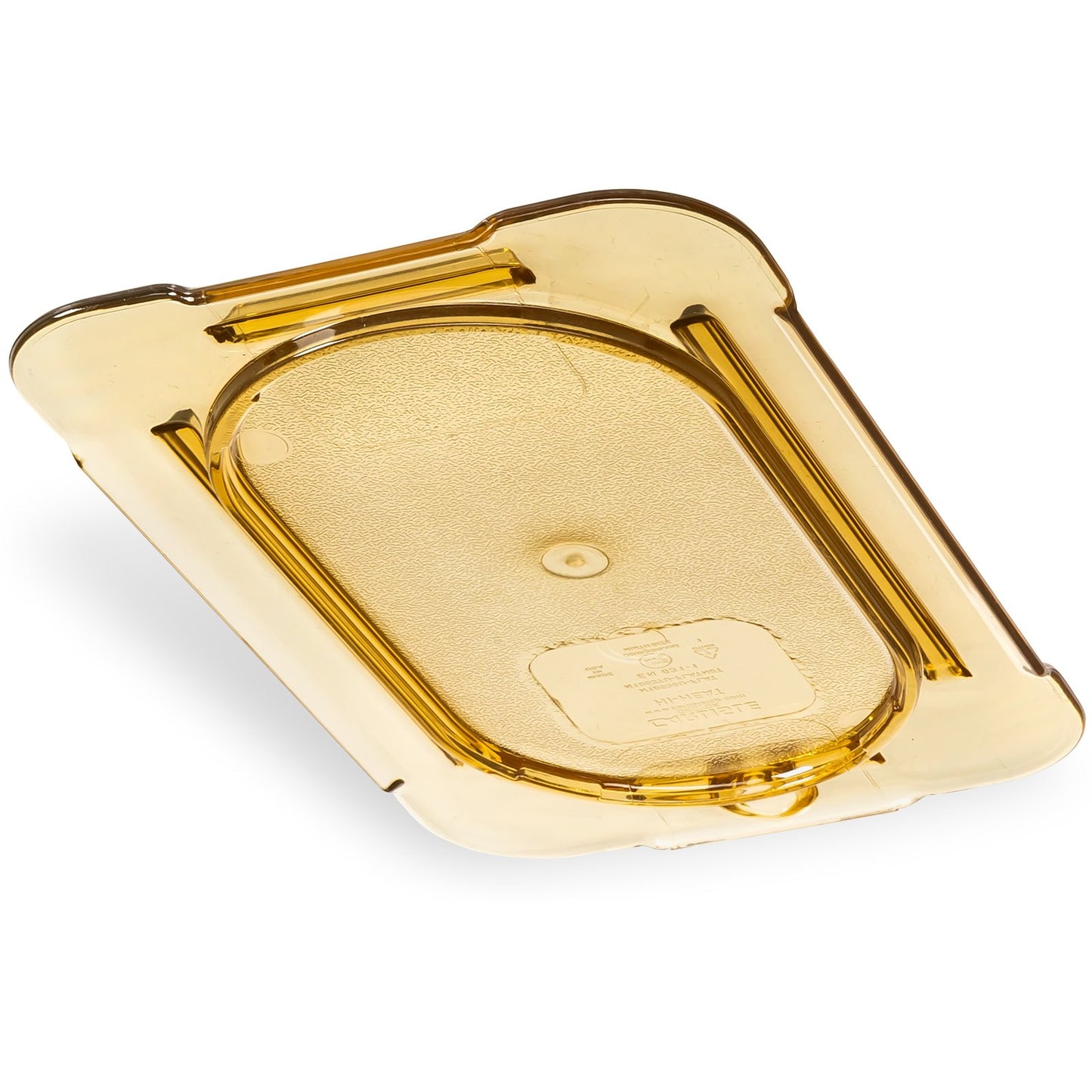 Carlisle 10536U13 1/9 Size Amber High Heat Plastic StorPlus Flat Universal Food Pan Lid
