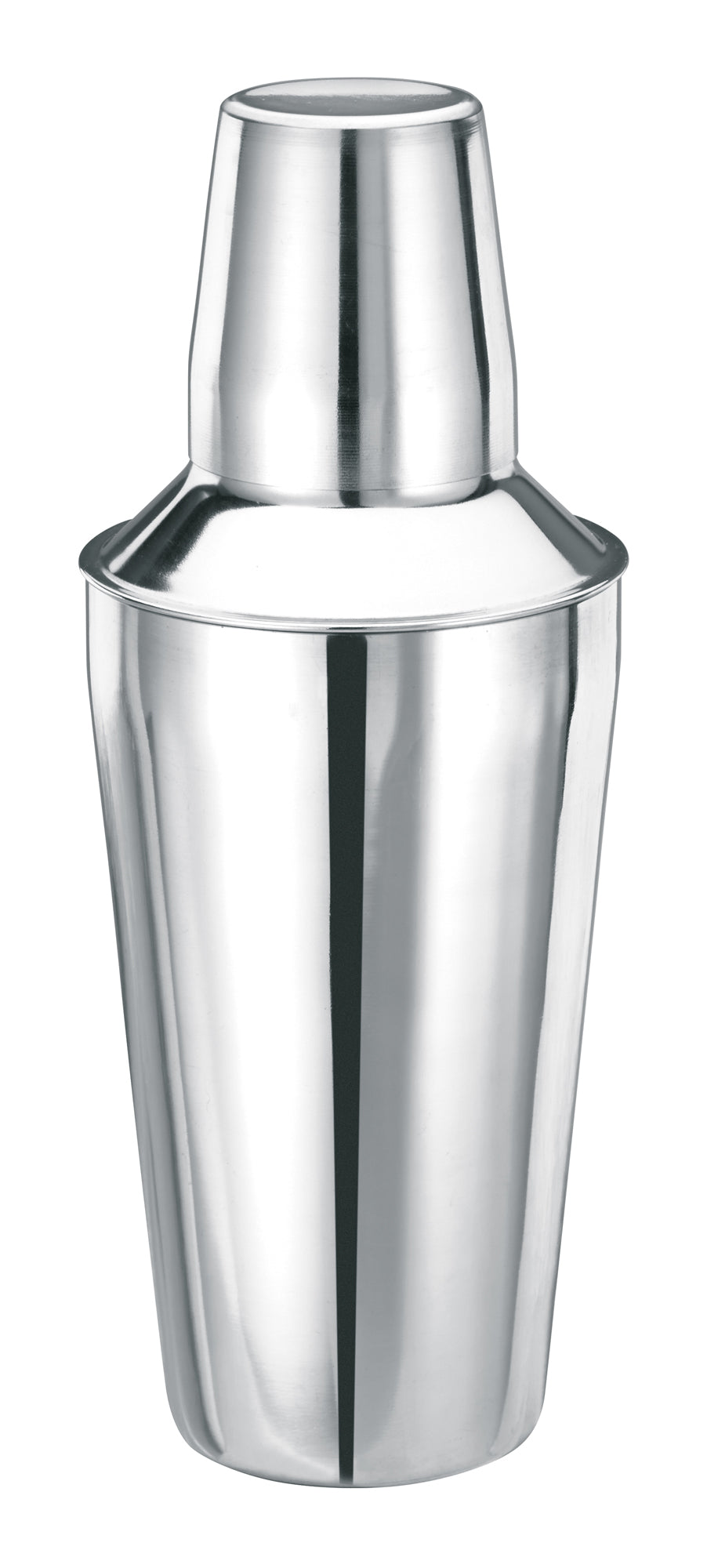Winco BS-1P 16 oz. Stainless Steel 3-Piece Classic Bar Shaker Set