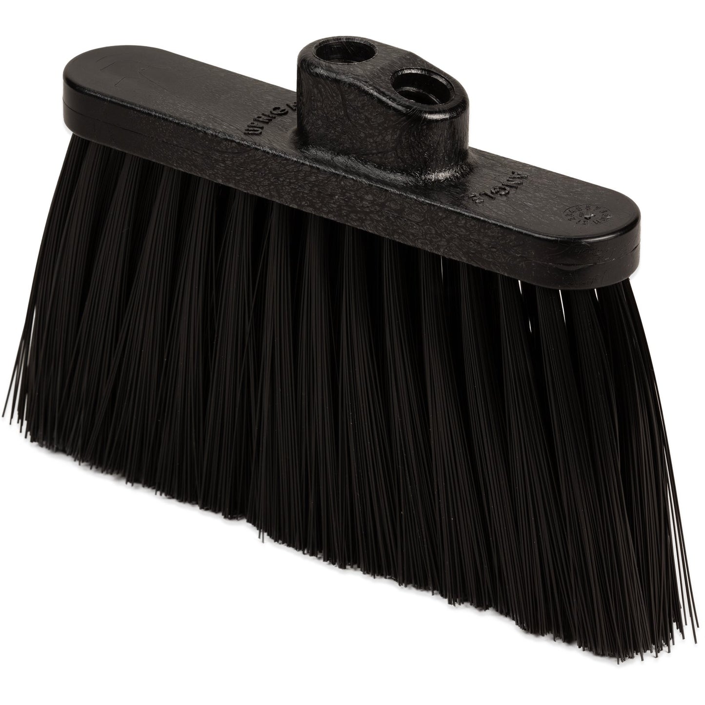 Carlisle 3685403 4" Black Duo Sweep Light Industrial Broom (Head Only)