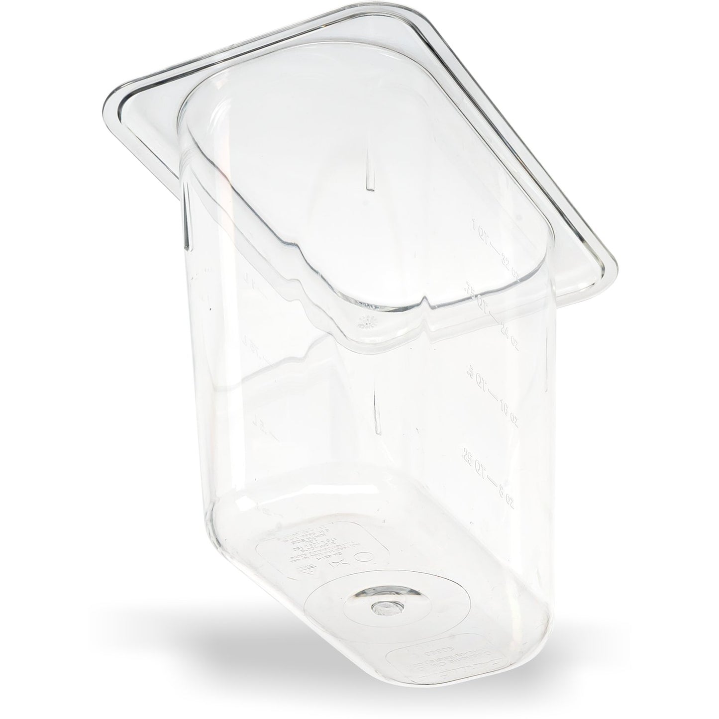 Carlisle 3068807 1/9 Size Clear Polycarbonate StorPlus Food Pan, 6" Deep