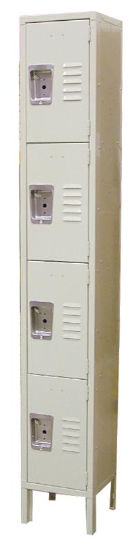 Omcan 13130 Steel Painted 4-Tier Locker