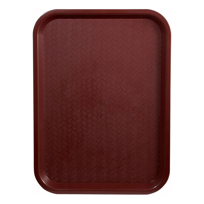 Winco FFT-1418U 14" x 18" Burgundy Fast Food Tray